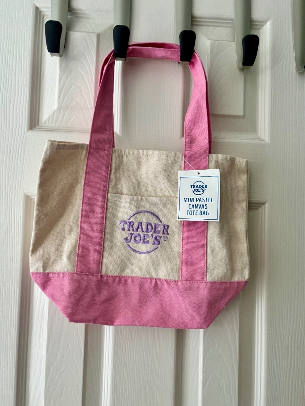 NWT Trader Joe's mini canvas tote